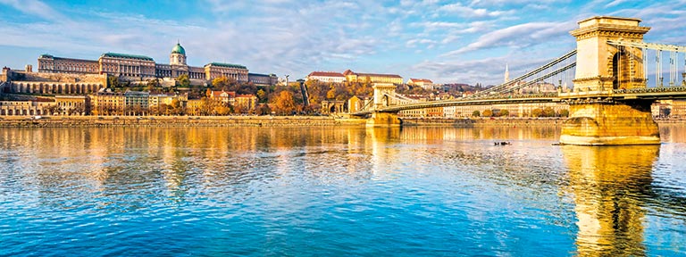 Budapest’s Chain Bridge and Buda Castle